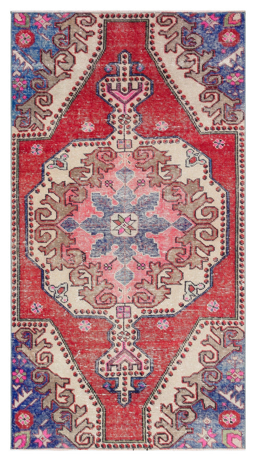 Kavala Red Classic Wool Handmade Area Rug 3'7" x 6'6"