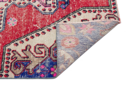 Kavala Red Classic Wool Handmade Area Rug 3'7" x 6'6"