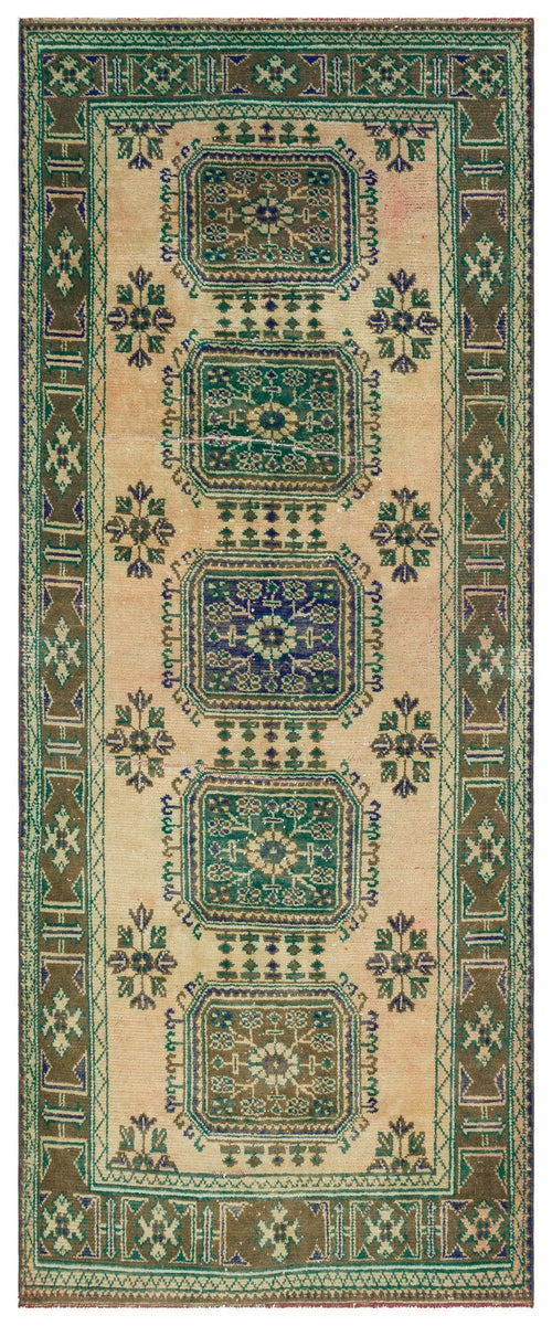 Kavala Red Classic Wool Handmade Area Rug 4'6" x 10'11"