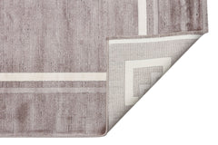 Machine Made Area Rug - Grey Frame Rug | Art Deco Carpet, Soft Texture, Easy To Clean