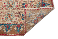 Kavala Beige Classic Wool Handmade Area Rug 4'4" x 6'7"
