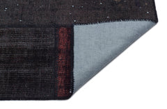 Iskece 33879 Burgundy Patchwork Wool Handmade Area Rug 5'3" x 7'7"