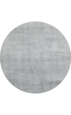 Modern Round Shaggy Rug - Grey Soft Textured Dust Free Carpet | Easy Clean