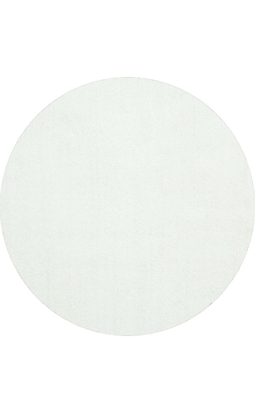 Bad Sankt Leonhard White Modern Round Shaggy Rug