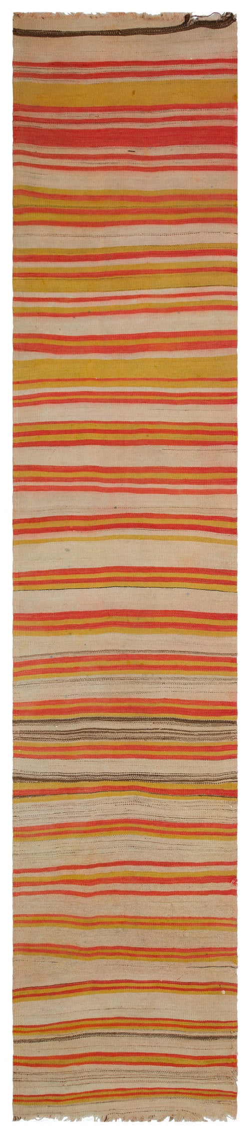 Girit Multy Striped Wool Handmade Area Rug 2'7" x 13'5"