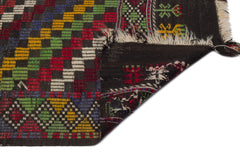 Girit Brown Geometric Wool Handmade Area Rug 5'5" x 9'2"