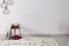 Vintage Area Rug – Machine Made Rug | Cream Flatweave Dustproof Soft Textured Carpet