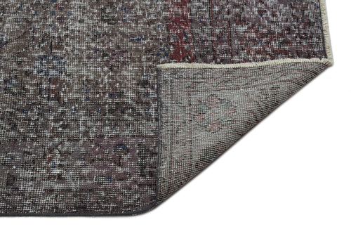 Atina Grey Vintage Wool Handmade Area Rug 5'11" x 9'9"