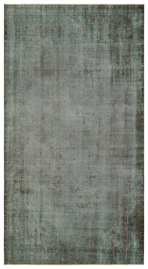 Atina Grey Vintage Wool Handmade Area Rug 5'3" x 9'11"