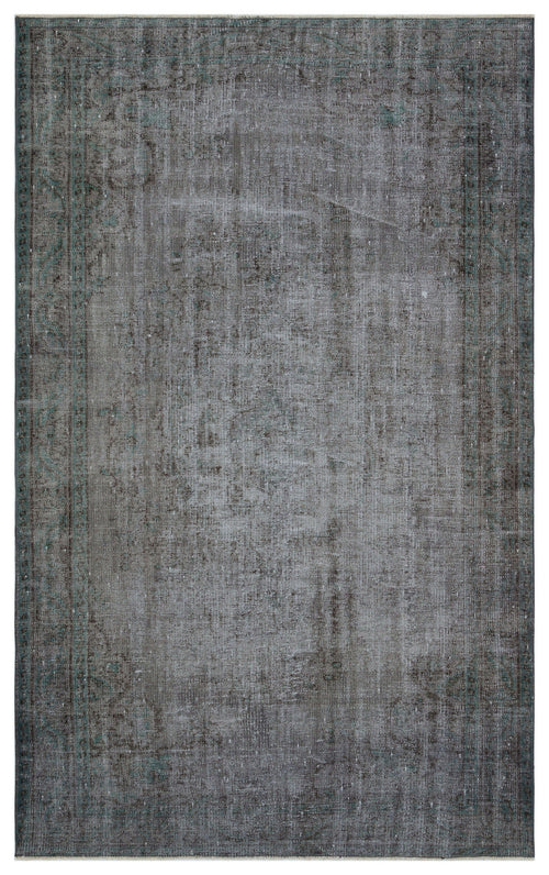 Atina Grey Vintage Wool Handmade Area Rug 5'9" x 8'2"