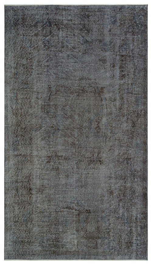Atina Grey Vintage Wool Handmade Area Rug 5'3" x 9'1"