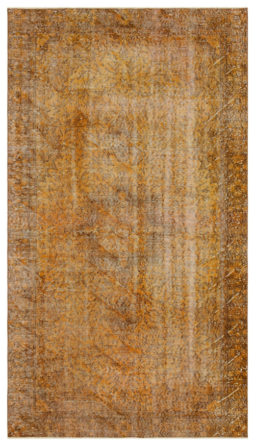 Atina Brown Vintage Wool Handmade Area Rug 5'3" x 9'1"