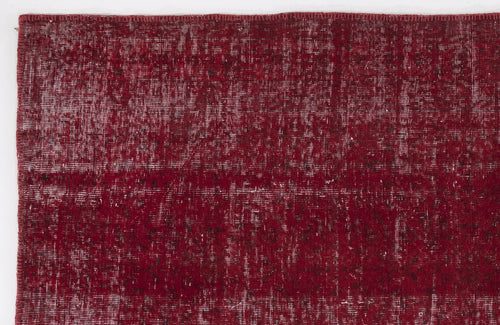 Atina Red Vintage Wool Handmade Area Rug 6'3" x 9'7"