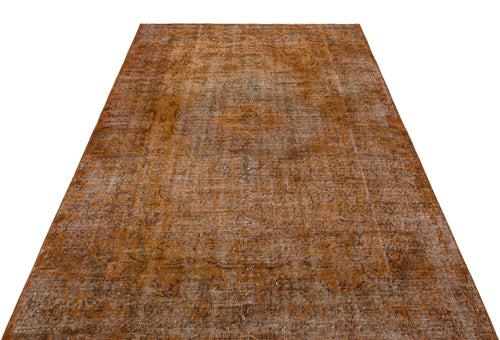 Atina Brown Vintage Wool Handmade Area Rug 4'11" x 7'8"