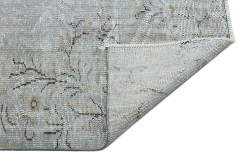 Atina Grey Vintage Wool Handmade Area Rug 6'3" x 8'8"