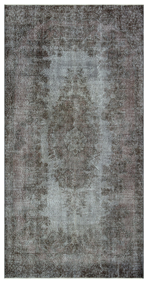 Atina Grey Vintage Wool Handmade Area Rug 4'9" x 9'9"
