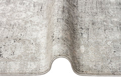 Vintage Area Rug – Grey Machine Made Rug | Soft Touch Carpet, Easy Clean