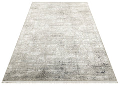Vintage Area Rug – Grey Machine Made Rug | Soft Touch Carpet, Easy Clean