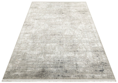 Vintage Area Rug – Grey Machine Made Rug | Soft Touch Carpet, Easy Clean
