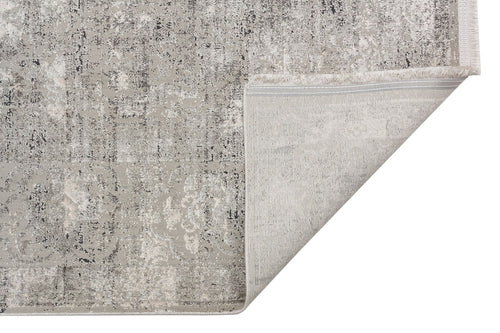 Vintage Area Rug – Grey Machine Made Rug | Soft Touch Carpet, Easy Clean