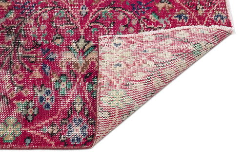 Atina Red Vintage Wool Handmade Area Rug 3'7" x 6'6"