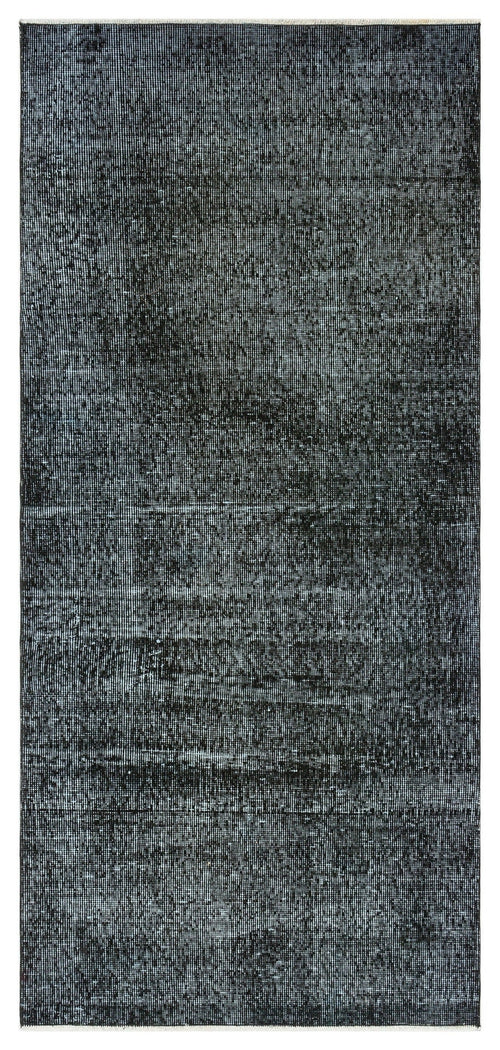 Atina Black Vintage Wool Handmade Area Rug 2'10" x 6'2"