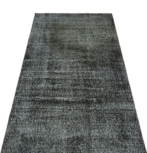 Atina Black Vintage Wool Handmade Area Rug 2'10" x 6'2"