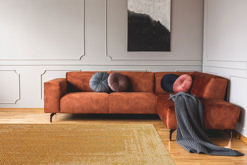 Cotton Kilim Rug - Brown Geometric Woven Non Slip Area Rug for Living Room