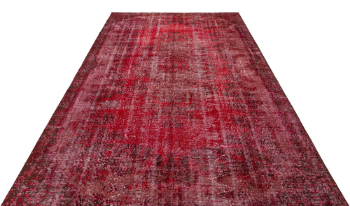 Atina Red Vintage Wool Handmade Area Rug 6'5" x 10'7"