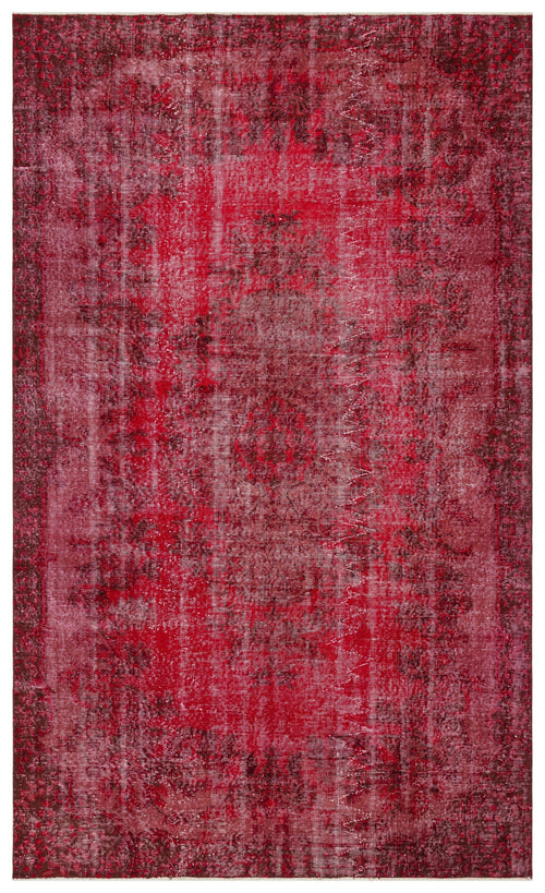 Atina Red Vintage Wool Handmade Area Rug 6'5" x 10'7"