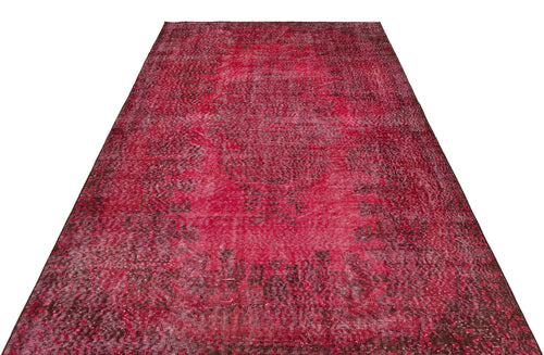 Atina Red Vintage Wool Handmade Area Rug 5'6" x 9'2"