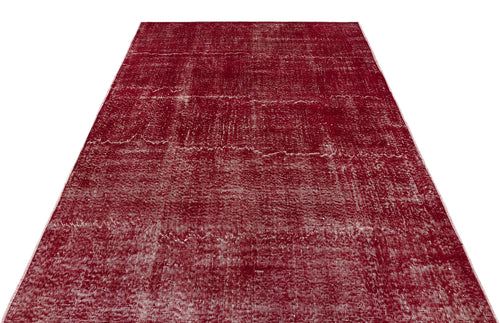 Atina Red Vintage Wool Handmade Area Rug 5'7" x 8'0"