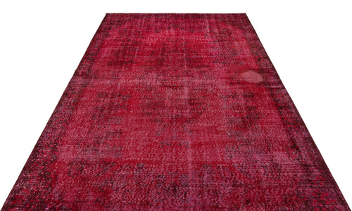 Atina Red Vintage Wool Handmade Area Rug 5'11" x 9'3"