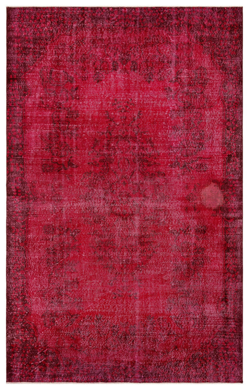 Atina Red Vintage Wool Handmade Area Rug 5'11" x 9'3"