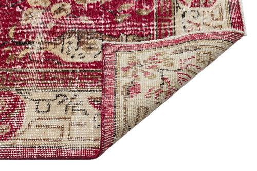 Atina Red Classic Wool Handmade Area Rug 6'4" x 9'1"