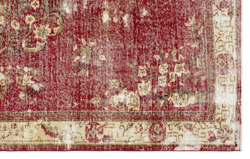 Atina Red Classic Wool Handmade Area Rug 6'4" x 9'1"