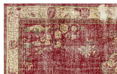 Atina Red Classic Wool Handmade Area Rug 6'4" x 9'1"