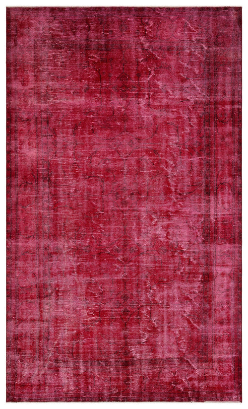 Atina Red Vintage Wool Handmade Area Rug 6'4" x 10'1"