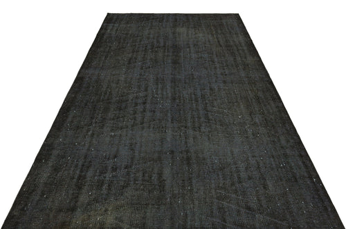 Atina Black Vintage Wool Handmade Area Rug 5'9" x 9'4"