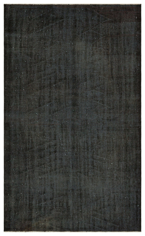 Atina Black Vintage Wool Handmade Area Rug 5'9" x 9'4"
