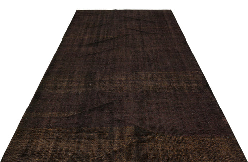Atina Black Vintage Wool Handmade Area Rug 5'8" x 8'10"