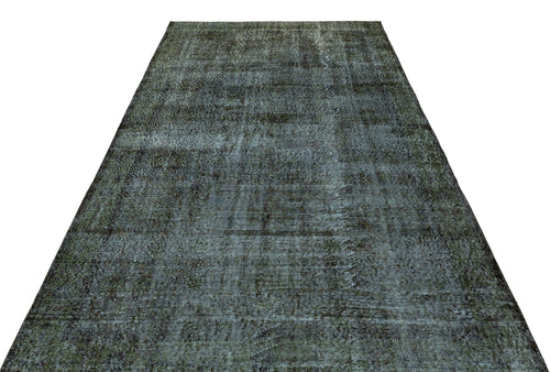Atina Black Vintage Wool Handmade Area Rug 5'8" x 9'4"