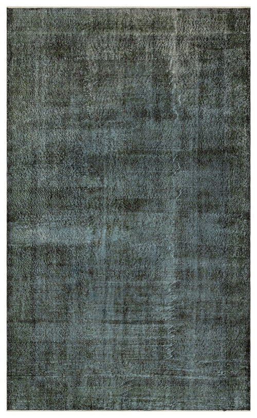 Atina Black Vintage Wool Handmade Area Rug 5'8" x 9'4"