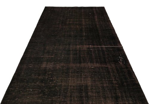 Atina Black Vintage Wool Handmade Area Rug 5'2" x 7'10"