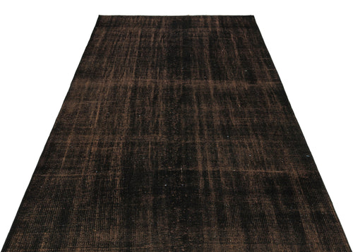 Atina Brown Vintage Wool Handmade Area Rug 5'1" x 7'9"