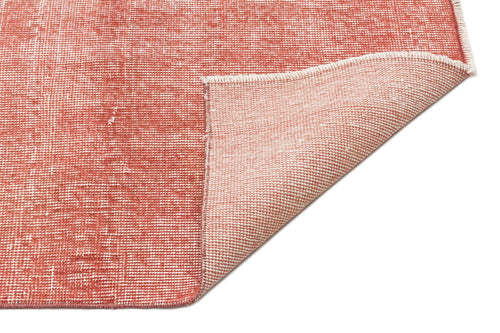 Atina Orange Vintage Wool Handmade Area Rug 2'7" x 8'2"