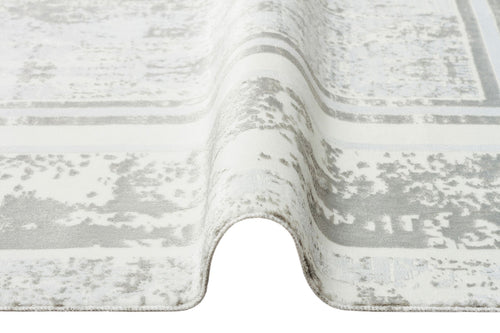 inglewood Grey Frame Machine Made Area Rug