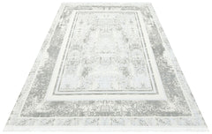 inglewood Grey Frame Machine Made Area Rug