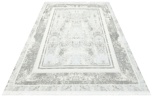 inglewood Grey Frame Machine Made Area Rug