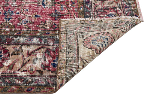 Atina Red Vintage Wool Handmade Area Rug 7'2" x 10'7"